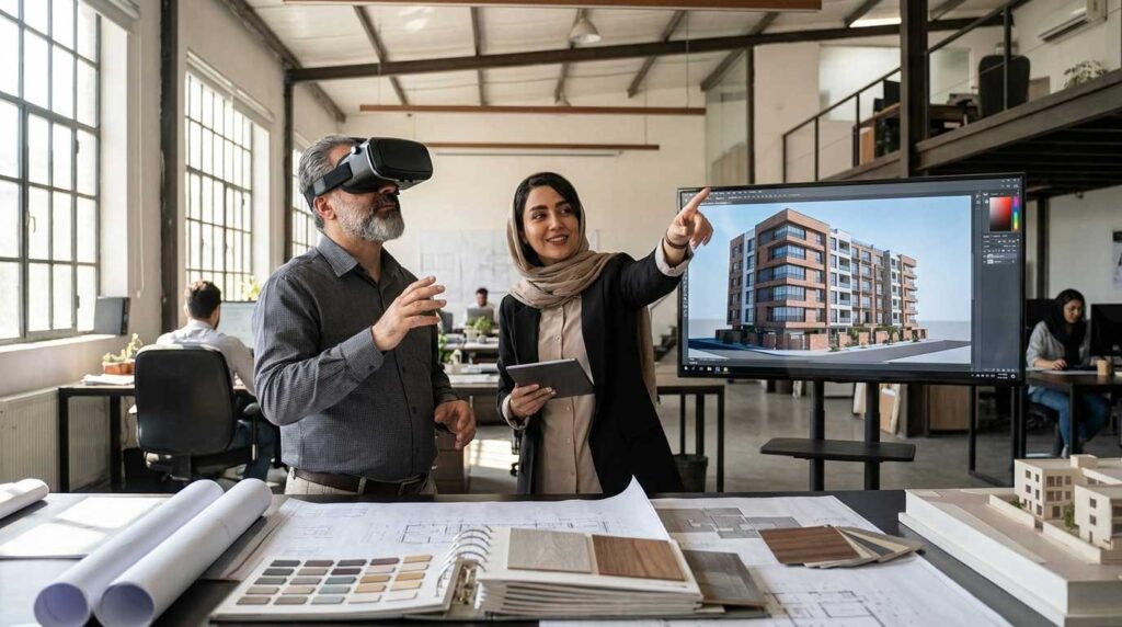 تجربه طرح معماری با واقعیت مجازی